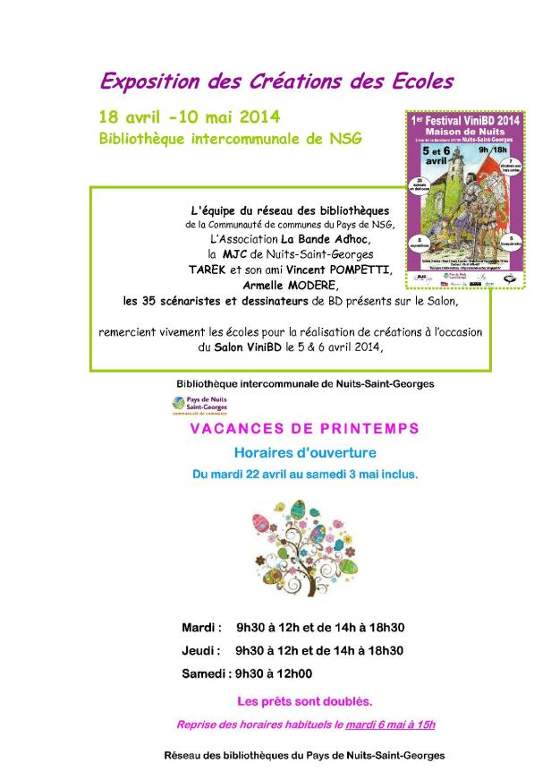 Ecoles expo BD