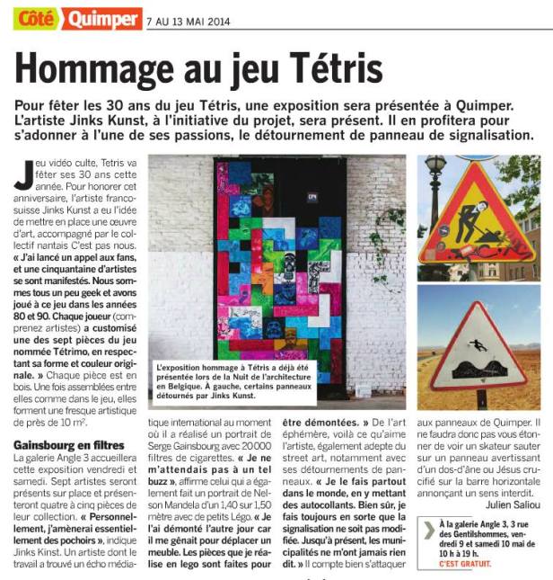 Tetronimo dans le journal Côté Quimper