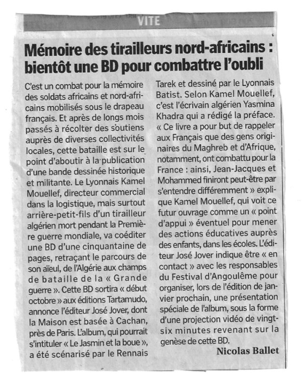 article du progrès BD mai 2011