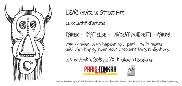 ENC invitation street art Tarek