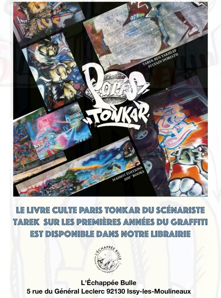 Paris Tonkar disponible librairie L’échappée Bulle